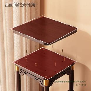 式花架子客厅落中地台式置物架实木花绿盆植花985奇石摆放架鱼缸