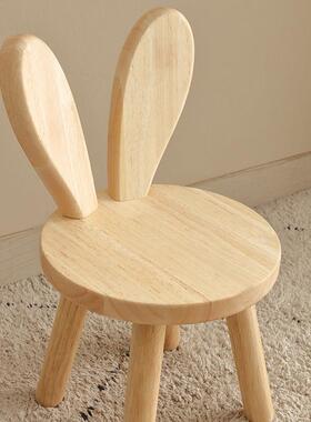 木实小椅子木家用靠背凳子简约小凳客木凳子原木板凳小凳子矮OZE