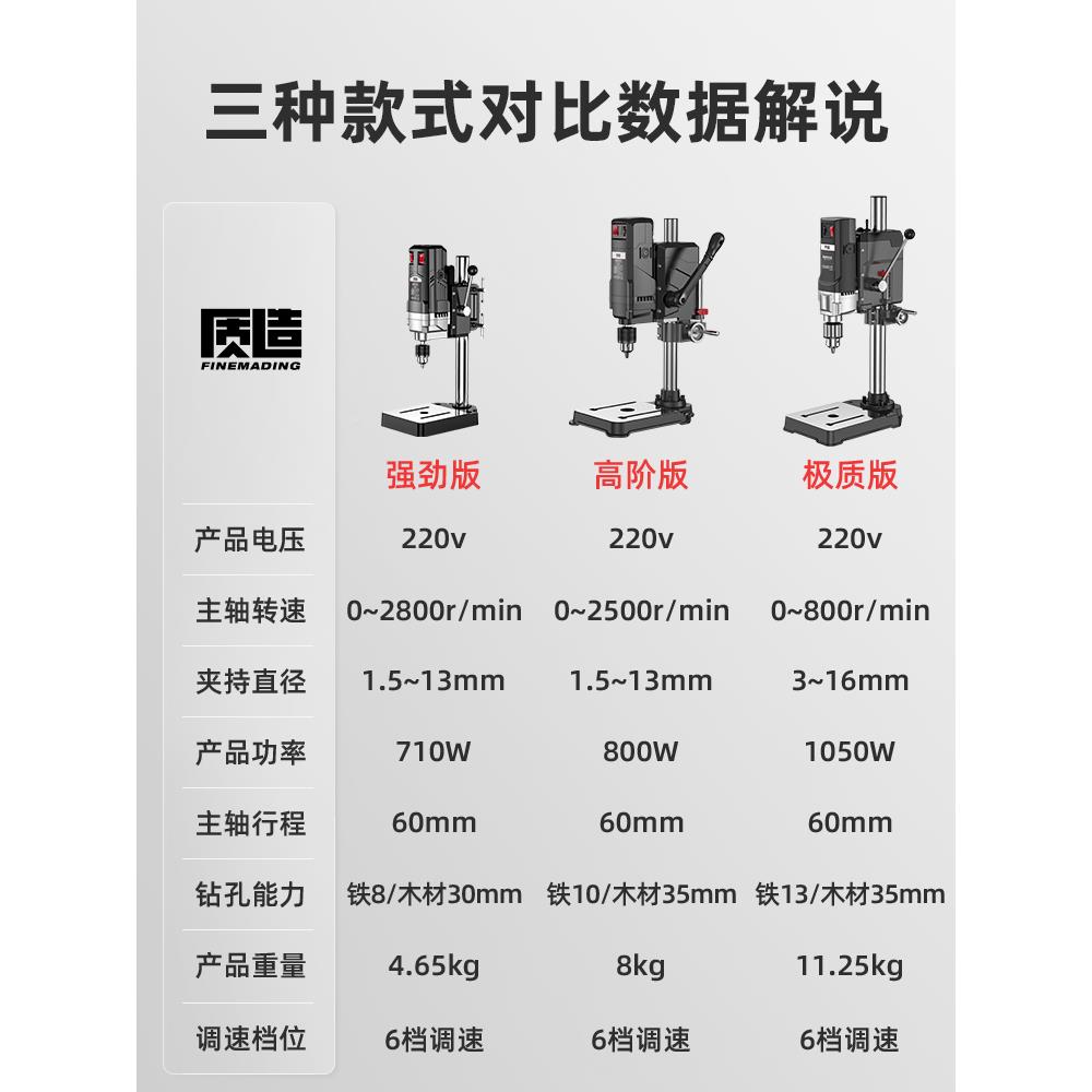 k台钻小型家用220V功铣床工业级多大功能t工kt7号仓1作台率高精度