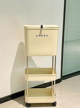 油风厨房垃圾生免桶弯36563腰可移动高款家用奶高颜值加高高脚卫