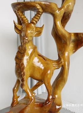 原木根雕花架天然树香根盆景物架实木自然花架地樟木86017落置架