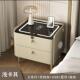 智能线床1001头柜物家用储柜奶油风智简约现代轻奢无充电能卧室床