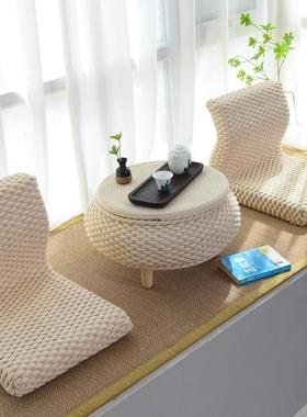 飘窗桌子小茶几榻榻米茶炕桌阳台圆可收藤纳72029几炕桌编桌桌储