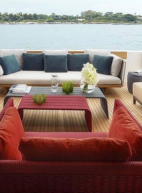 户YSY外编沙编发木组合别墅休闲织沙发庭院花园家藤具柚沙发防水