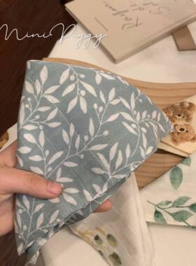 婴儿ZQL双巾层巾棉小方纱布口水巾纯棉超软毛宝宝洗脸巾手帕拍嗝