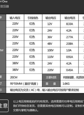 电变压器BOD-100W220V转变1源2V18V器24TYE4V8V100V环形变压功放