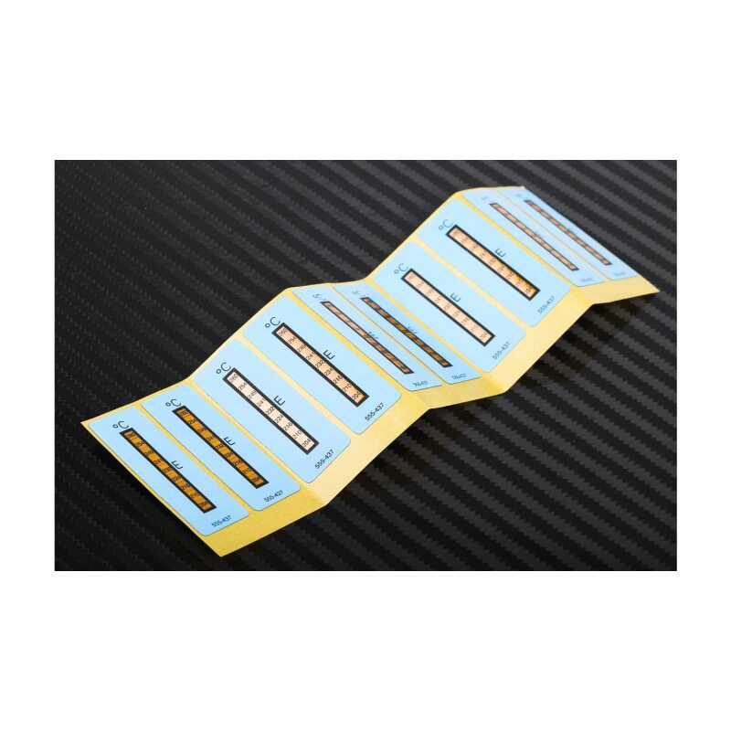 RS PRO 555-437不可逆转敏感温度标签204-260°C,18x51mm, 8级