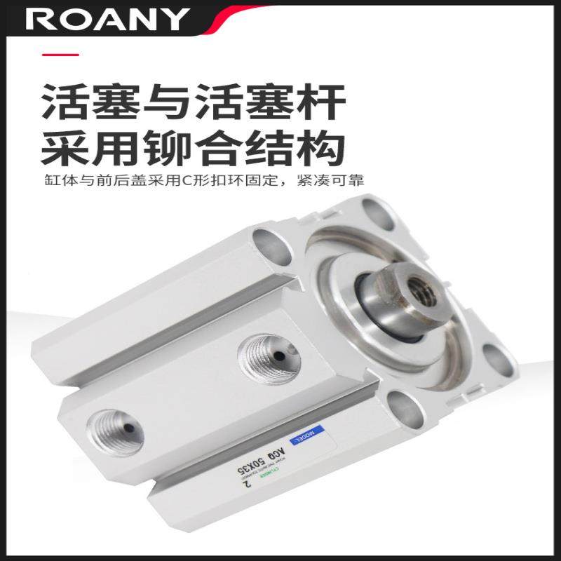 亚德客型8961薄型气缸CQ80*5/1A0/15/20/025/30/4/45/50/60/70/80