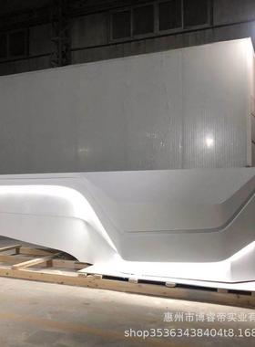 玻璃钢前水台异形接待迎宾发言台展台卡通烤台台漆吧85513台商场