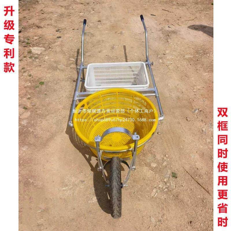大棚摘运输车采农用蔬菜瓜瓜小推车果吊PWR园独轮手推西车搬运鸡