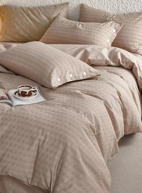 轻奢60支全提花四棉套纯40697棉长绒床单棉件被套全棉水洗棉提花