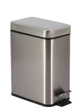 家厂直销5L家用垃圾RIZ桶脚式卫生间厨房客厅不踏锈铁烤漆卫生桶