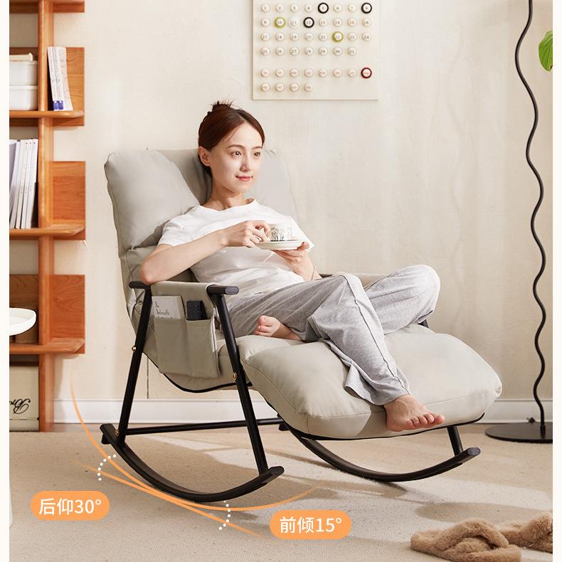 网红沙网红人休摇Kl100914摇椅躺椅成人可睡觉阳台家用休闲椅子客