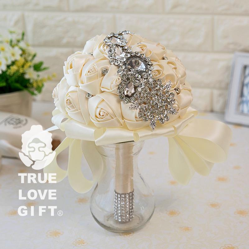 厂家销新娘大真钻小花花苞手20181017捧花婚庆仿摄影道直具