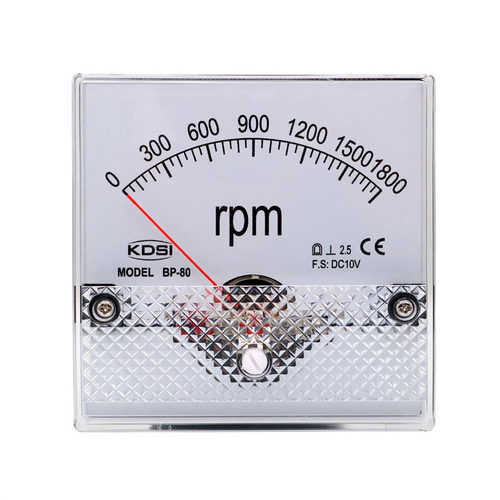 KDSI指针式转速表BP-80 DC10V 1800rpm直流电压表 测量电压0-10V
