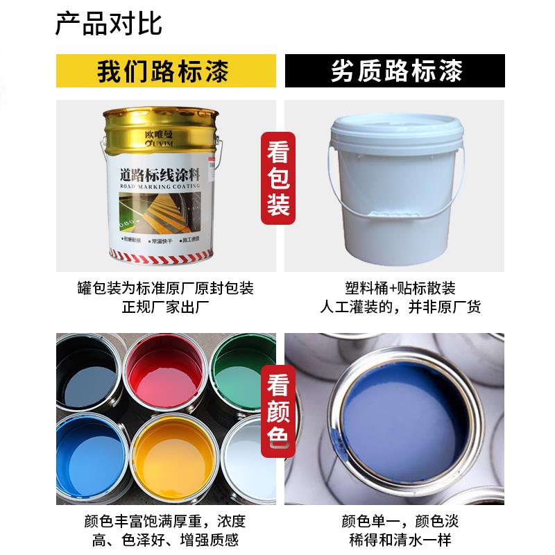 路划漆停车位线道路篮球场耐磨黄色油漆水泥F759TJ9H地马面公路画
