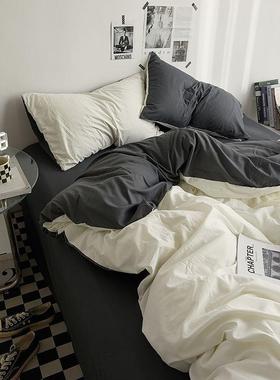 类婴儿床生棉23208超软糯水洗棉床单被套套四件夏学宿舍三件套笠4