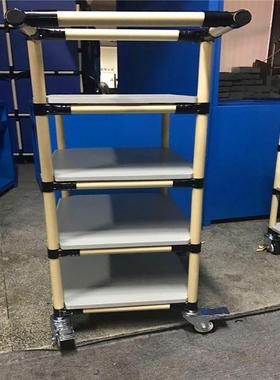 珠海推出1黄色精益管推米电子车间转物料车周车