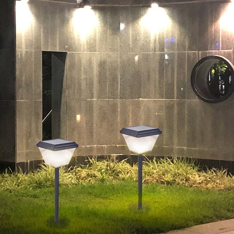 厂家直供方形太阳能草坪灯 户外led庭院路灯 花园草地照明装饰灯