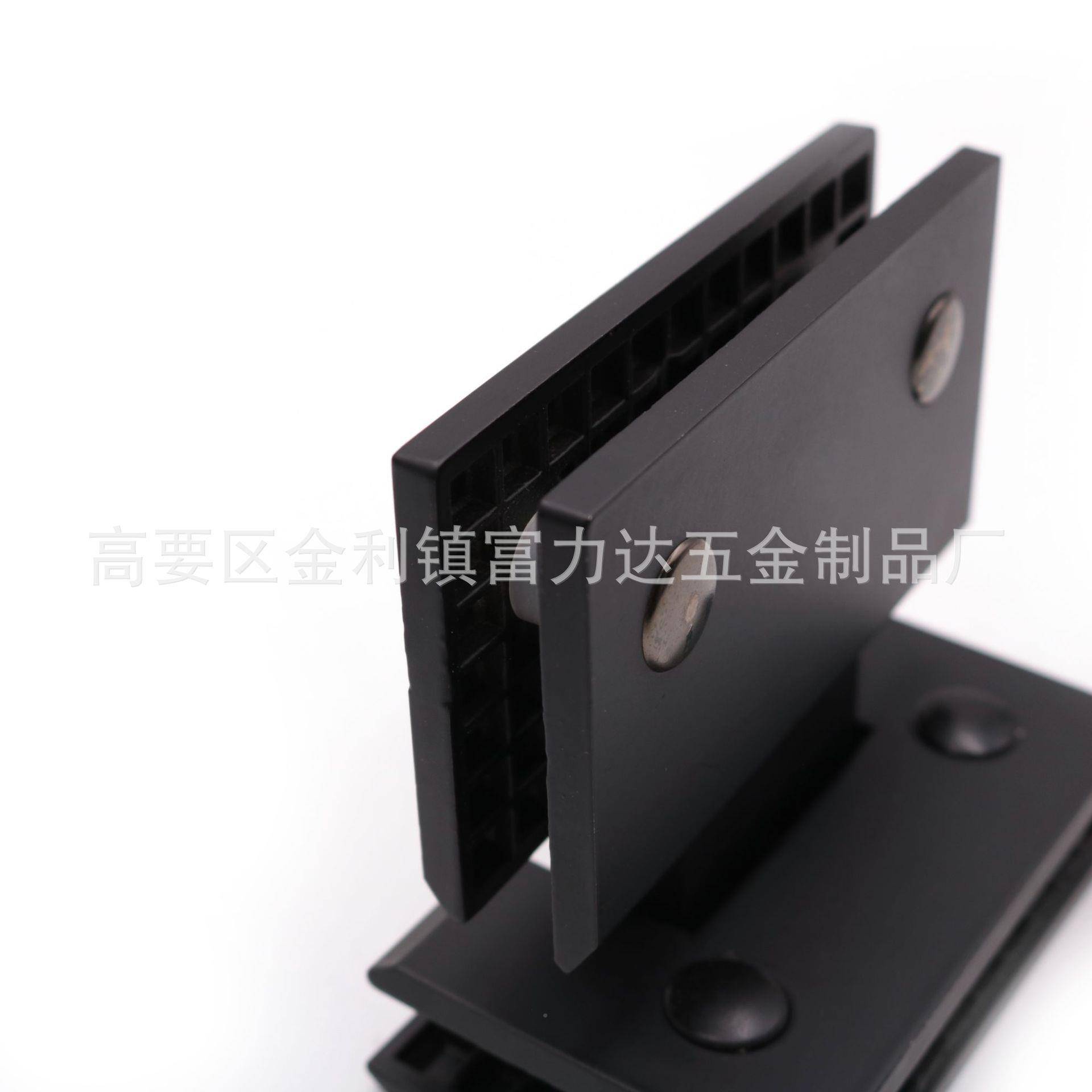 黑F-012直色方直边浴室夹淋浴房玻璃页铰不锈合形钢门夹1链80度厚