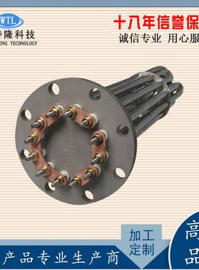 式厂家直销浸入直管状电加热器ZLF220V-8KW油箱热加管热式法兰