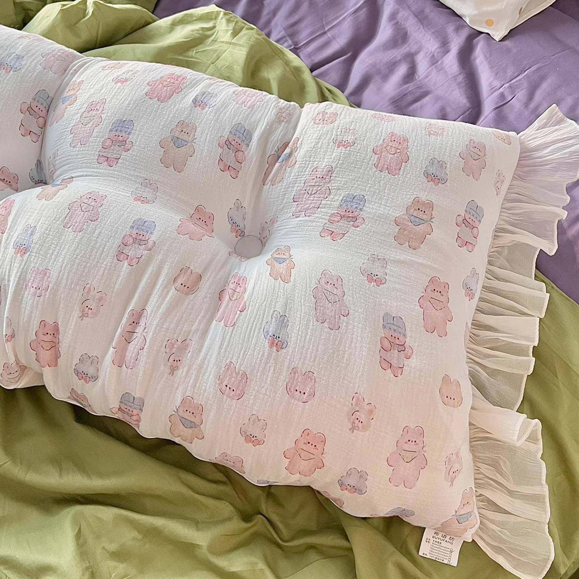 Se亲in纯棉肤床头软包卧室头靠背垫宿舍靠床床头靠枕榻BRS榻米垫