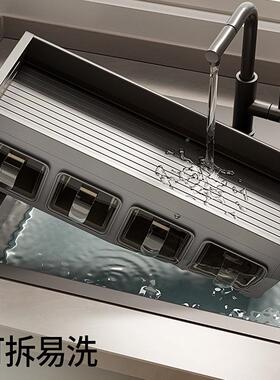 厨房置物架家盐用打孔墙挂式调料免盒XUA油架酱醋收纳调味罐架子