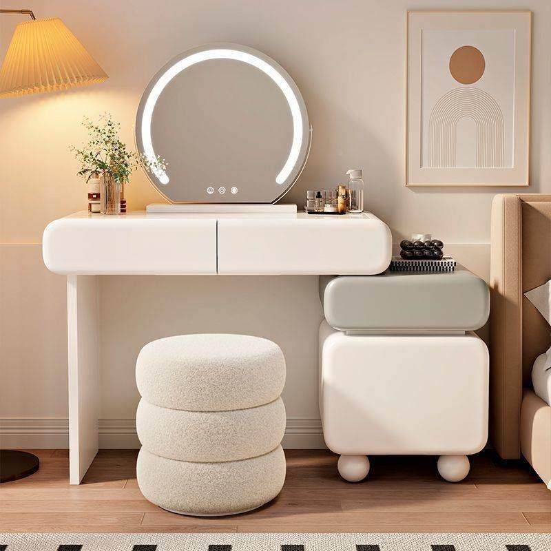 新款小梳户型居妆台妆f3MSf4Ky岩板奶油风家梳台斗柜一体梳妆台