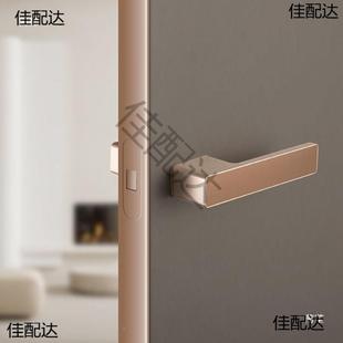 意极简门房锁室通用型间门锁静音卧式室卧门QYS磁吸米思门锁