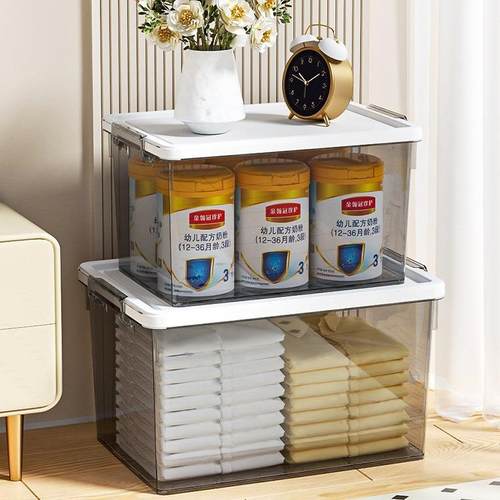 纳箱透明家用塑料收箱纳书盒本整理ltao1007储物箱子衣收柜衣服玩