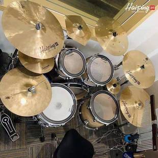 架子叮鼓吊镲片套镲低片音练习镲叮擦14寸2寸B20合LFY金0踩镲片套