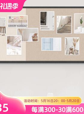 WBZ7简约毛毡言贴卧室背景板展示板软木DYD板留板客厅相照片片墙