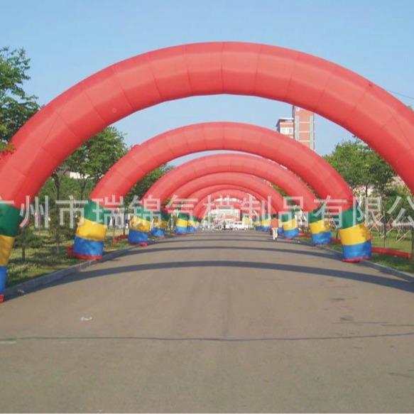 广州厂家户外广告充气形拱门动半婚圆拱门庆开业活道具彩虹门