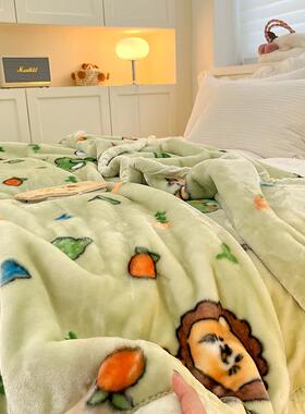 冬季拉尔FJO毛毯加厚床睡上舍用小被子午毯床学生宿舍单人珊瑚绒