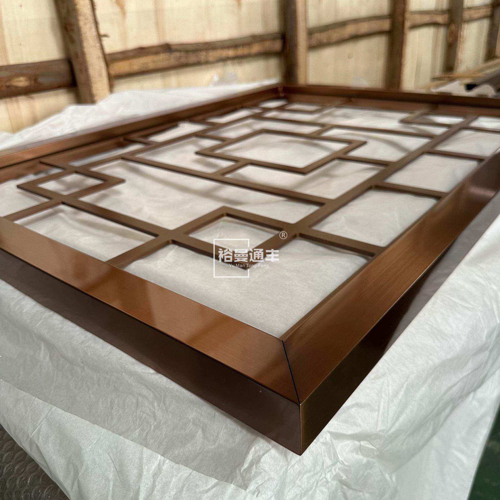 中属式XGG不锈仿古窗花四合院盗窗钢金格栅别墅院子隔断金属防栏E