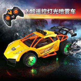 灯光喷雾车2.4遥控车漂移特技赛车儿童玩具跨境高速跑车模型