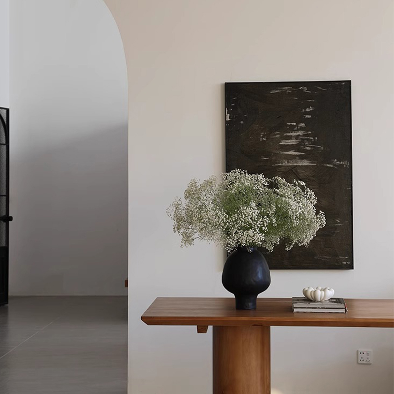 《梦幻》侘寂风客厅沙发背景墙挂画抽象艺术餐厅酒店壁画民宿挂画