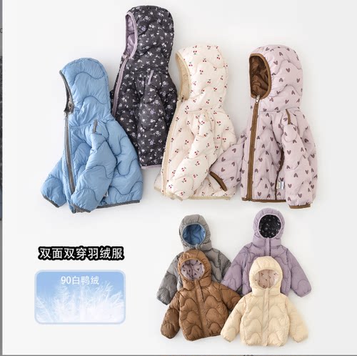 男女童冬季加棉羽绒服婴儿新棉衣