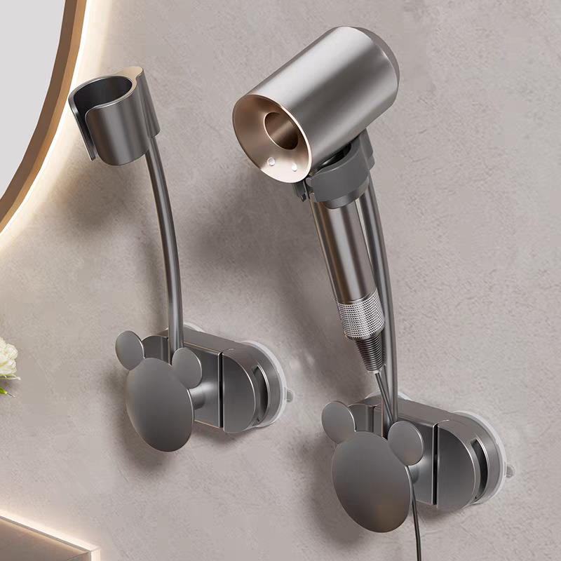 吸盘懒人吹风机置物架浴室卫生间免打孔旋转懒人支架收纳架风筒架