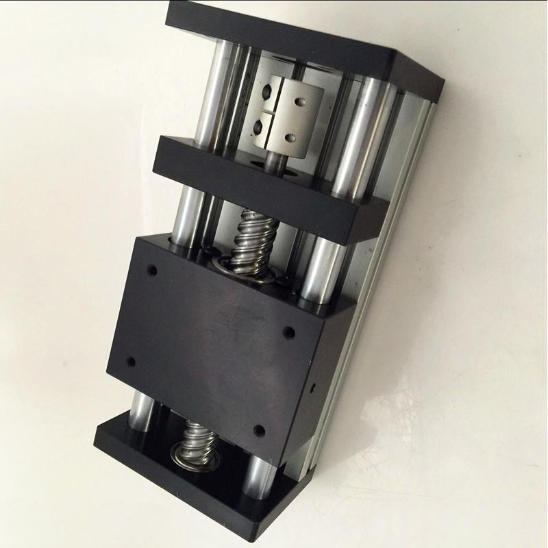 双轴滚珠丝杆导轨滑台有效行程100㎜1204丝杆42步进电机