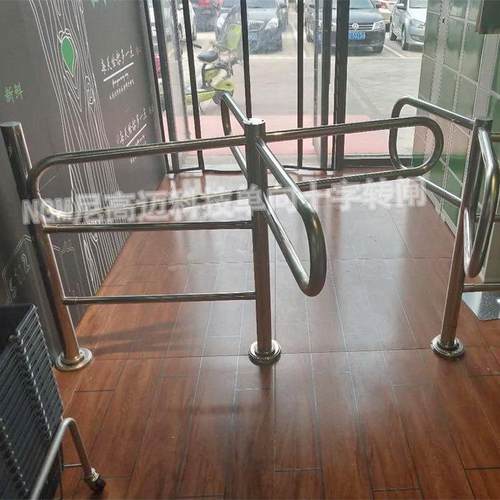 超市半高旋转门 手动机械式单项滚轴闸机 商场入口道匝