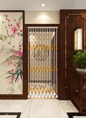帘榄水晶1111111门珠帘卧室客厅玄关过道隔断装饰阳橄免台打孔网