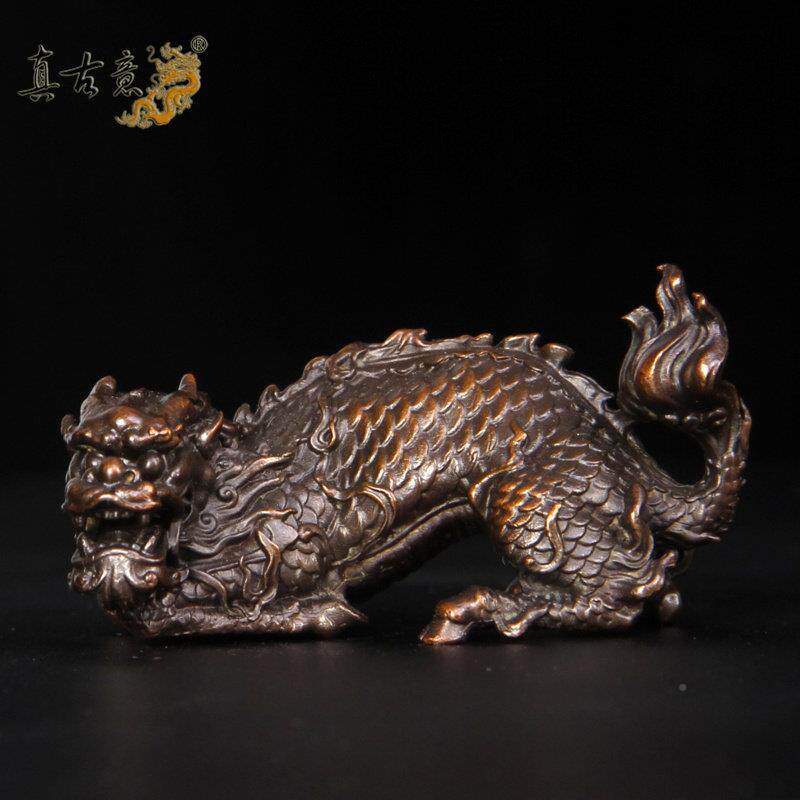 铜车载生肖马牛虎蛇摆件麒麟谛听梅鹿花装ZGY-585随饰品身工艺品