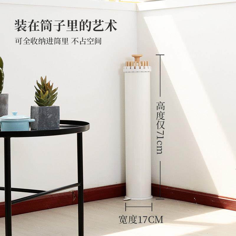 3440-990大利进口章鱼衣架落地折叠实木家阳用晾卧室意内台婴儿晾