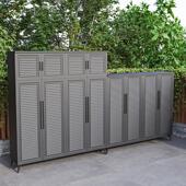 户外收纳WDJ防柜铝合金可定别制墅大花园容量置物柜防晒水工具收