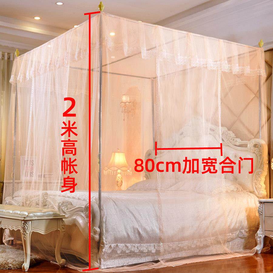 2025款家用蚊帐039卧室高级落地粗支杆加加厚免安装架1.8m1.新5米