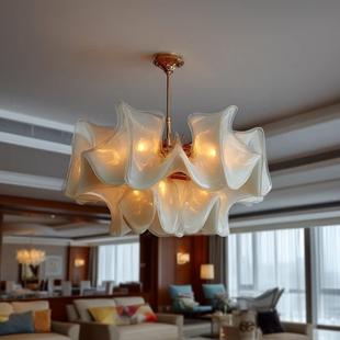原创设计 轻客墅吊灯法式别大厅奢086高厅级感设计师灯具