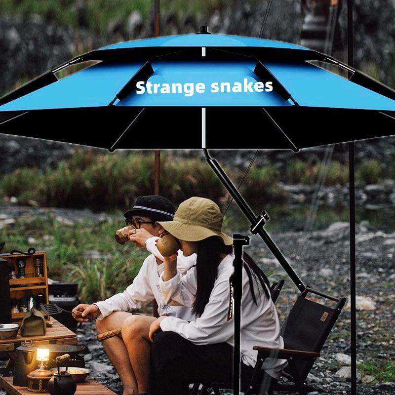 户外024钓鱼专用阳遮伞万向钓2钓EVC伞加厚防晒拐杖新款雨垂伞