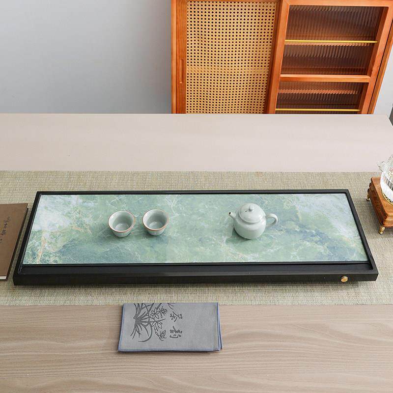 整天然乌茶金石约茶盘现SUD套代轻奢简家用简约大号排水托 托盘台