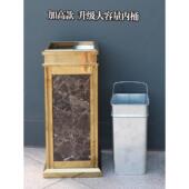 廊酒店堂直垃圾桶BLU垂不锈钢走电梯入口大酒店大堂剥箱灰柱商业